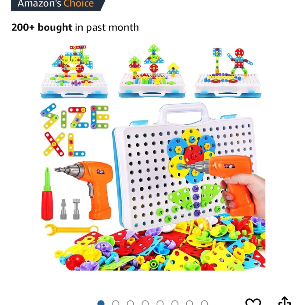 Parhlen Educational Building Blocks and Screwdriver Set